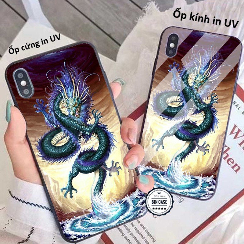 Ốp lưng cho nam hình xăm Rồng Xanh mắt đỏ độc lạ iphone 6s/6/7/8 plus/x/xr/xs max/11/11 pro max/12/12 promax TATTOO0012