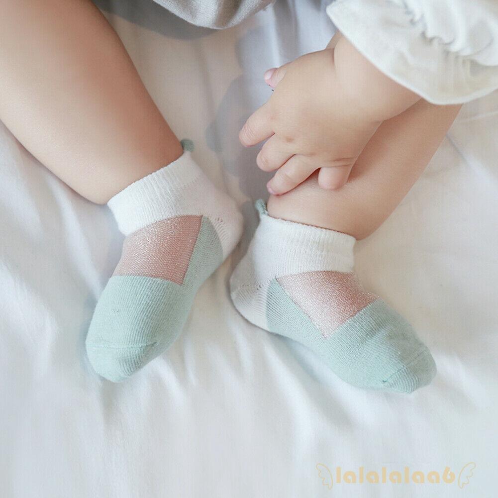 Set 3 đôi vớ cotton dạng lưới cho bé