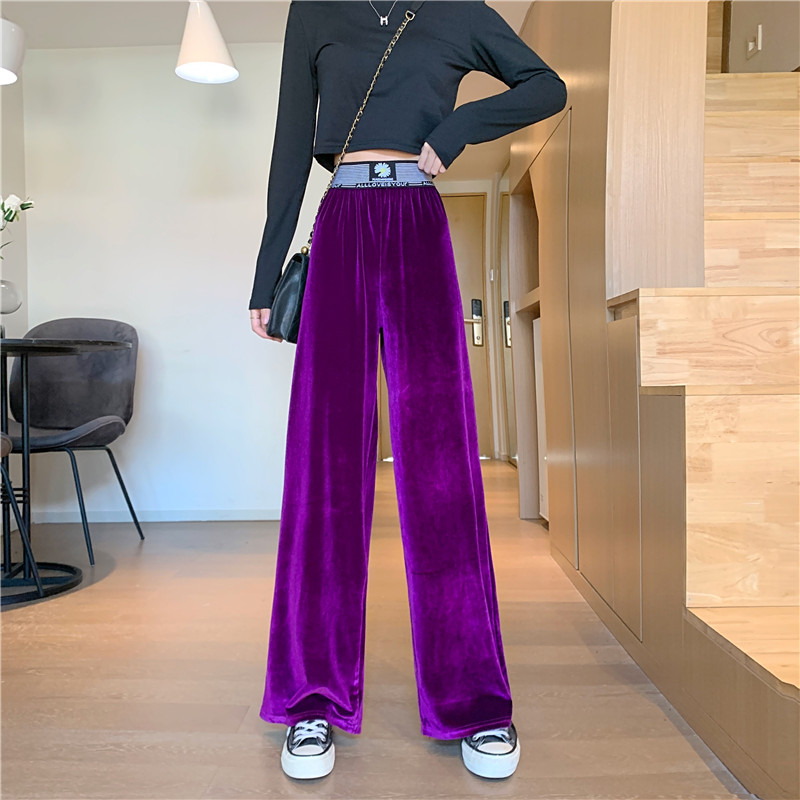 Korean Fashion Women's Wide-Leg Pants Casual Loose Straight Drape Mopping Long Trousers | BigBuy360 - bigbuy360.vn