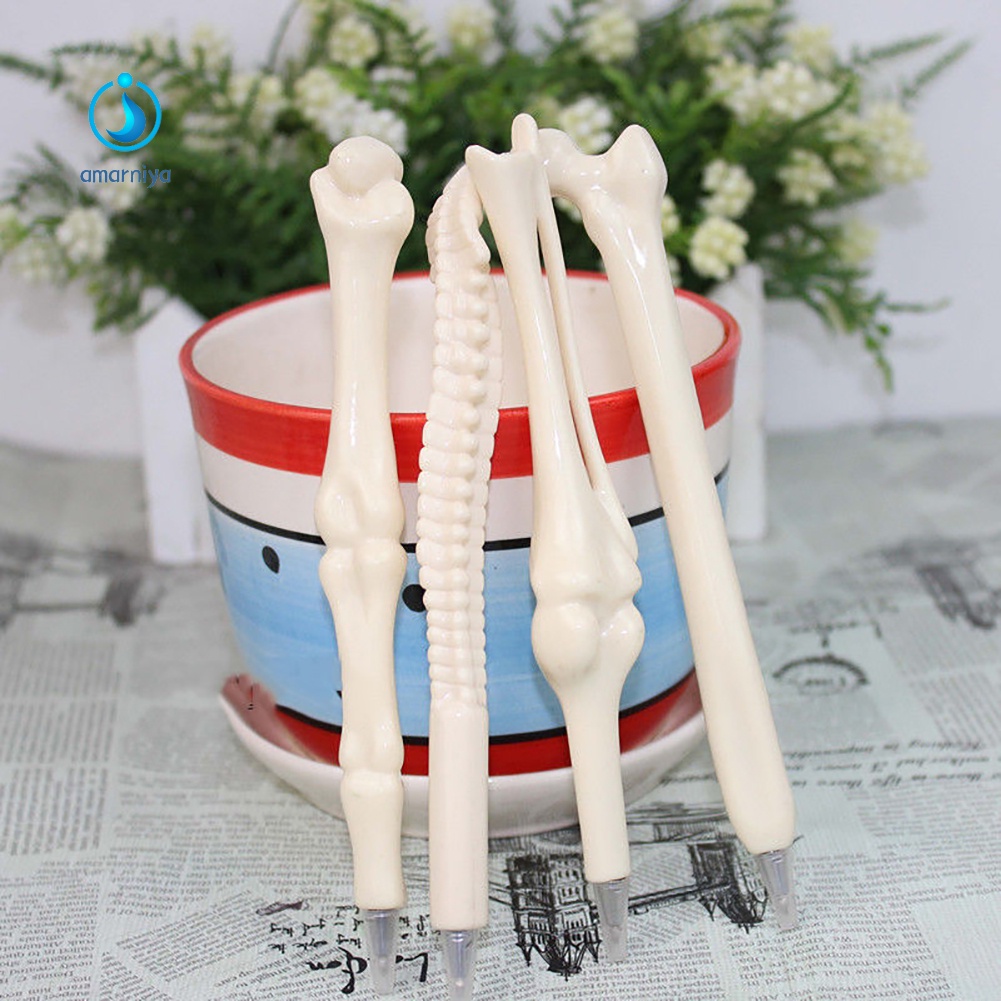 Hàng Có Sẵn Hàng| Set 5 Bút Bi Ngòi 0.7mm Tạo Hình Khúc Xương Sáng Tạo