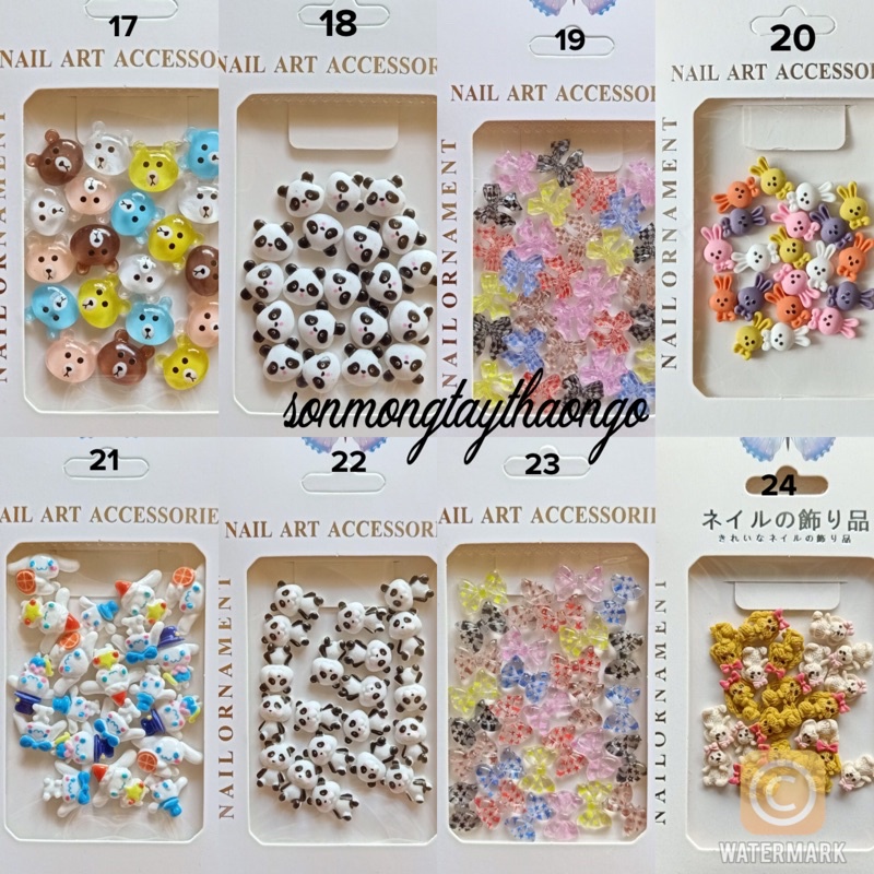 Charm nơ đính móng siêu xinh dành cho Nail