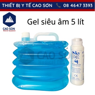 Gel siêu âm Sky trắng/xanh 5 lít