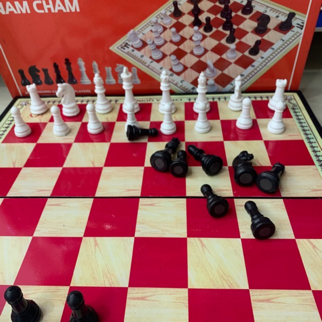 Bộ cờ vua quốc tế nam châm cỡ to và cỡ to đại