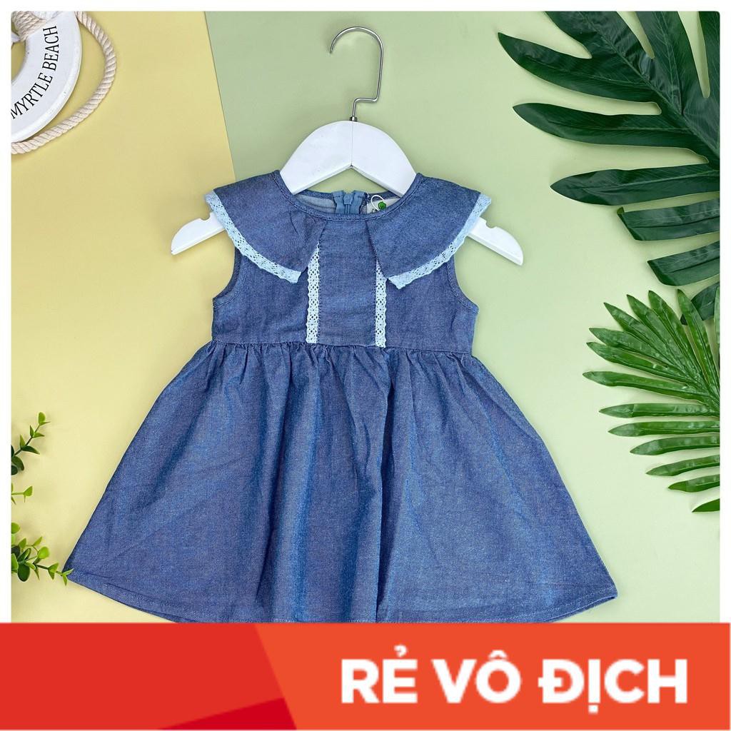 Váy bò bé gái xoè có cổ size 1-10, cho bé 9-30kg. Chất bò mịn, mềm, siêu xinh