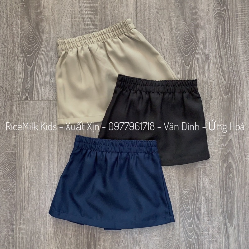 Váy kèm quần school cho bé gái xuất dư xịn