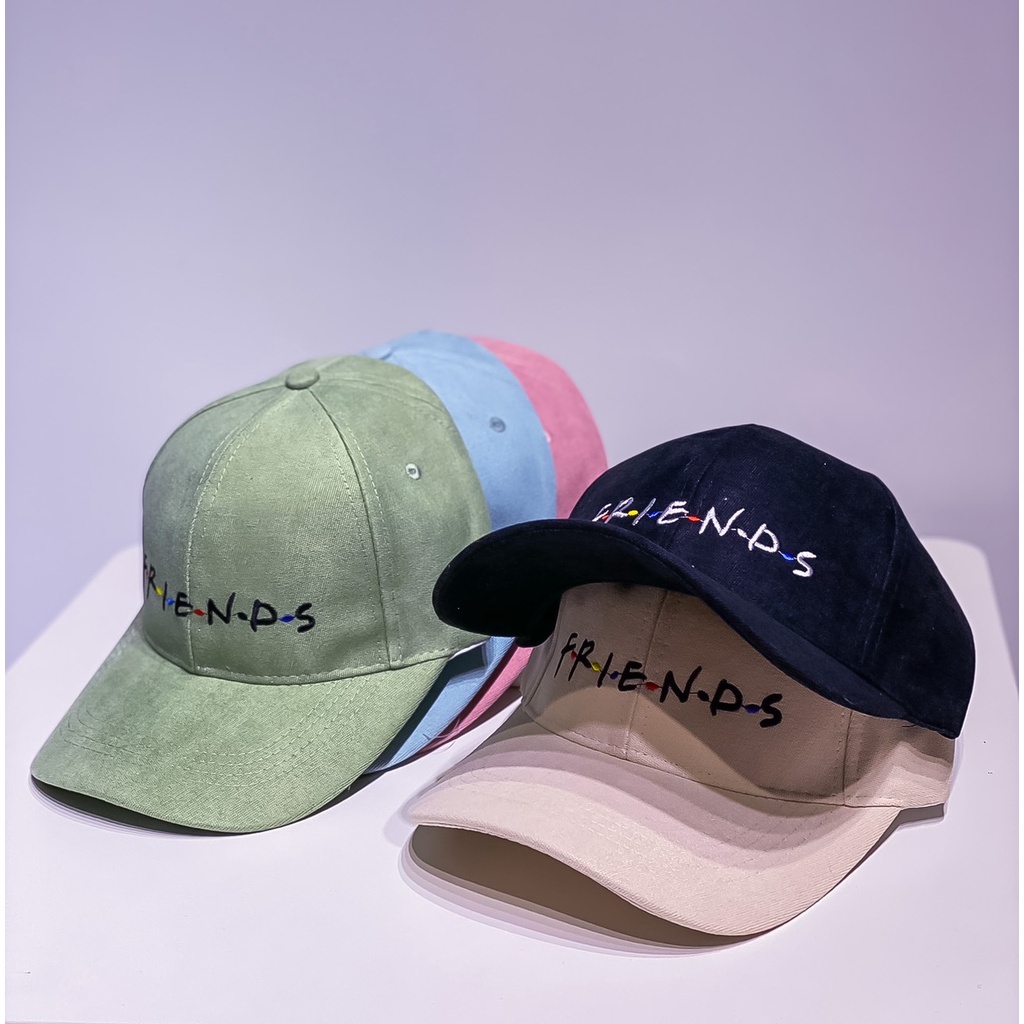 Mũ Lưỡi Trai  Kaki Cao Cấp Thêu Chữ Friend 415 Phong Cách Ulzzang