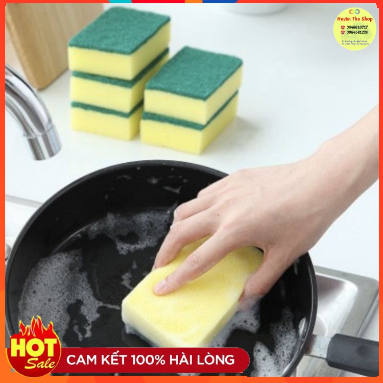 Combo 12 miếng xốp tạo bọt rửa bát chén - Xốp rửa chén bát