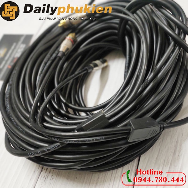Dây AV 2 ra 2, dây 2 đầu hoa sen dài 30m 40m 50m