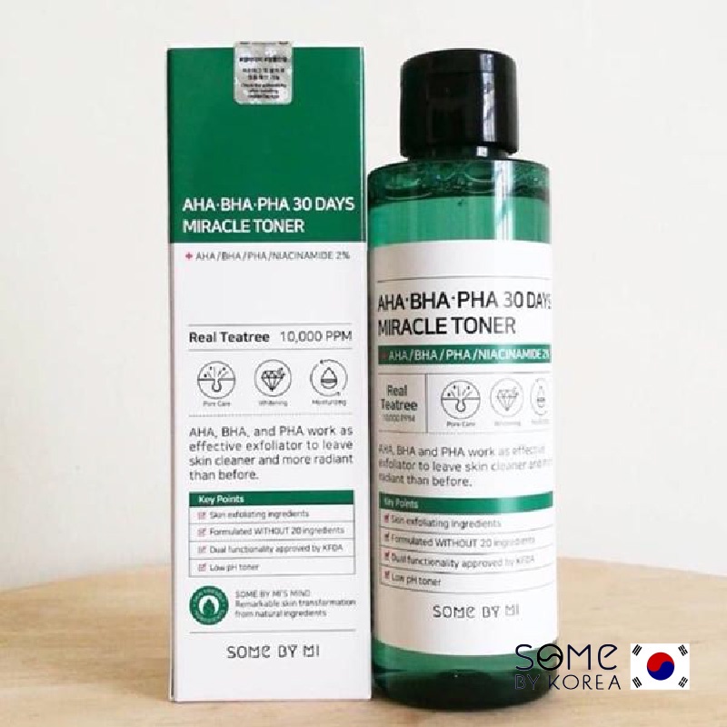 [CHÍNH HÃNG] Nước Hoa Hồng Giảm Mụn Some By Mi AHA-BHA-PHA 30 Days Miracle Toner Some By Me 150ml | BigBuy360 - bigbuy360.vn