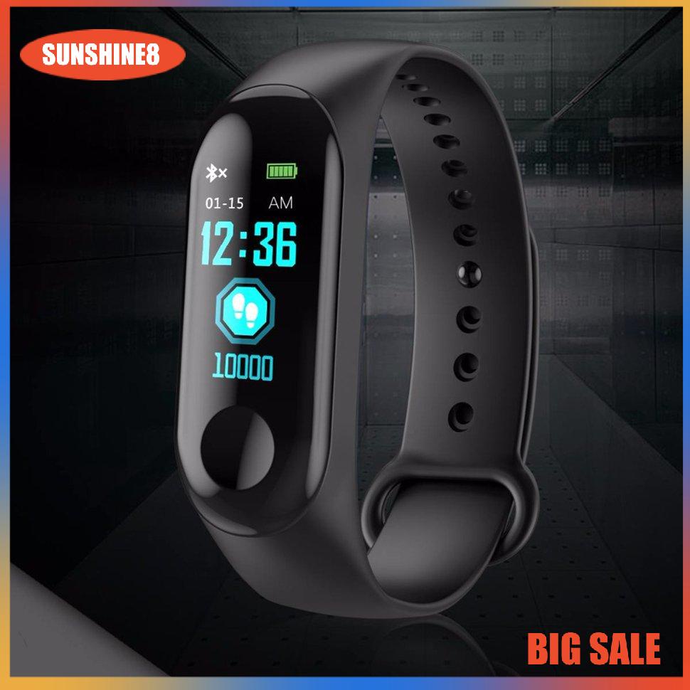 【SUN】Smart Band Watch Fitness Tracker Heart Rate Durable And Practical Watch