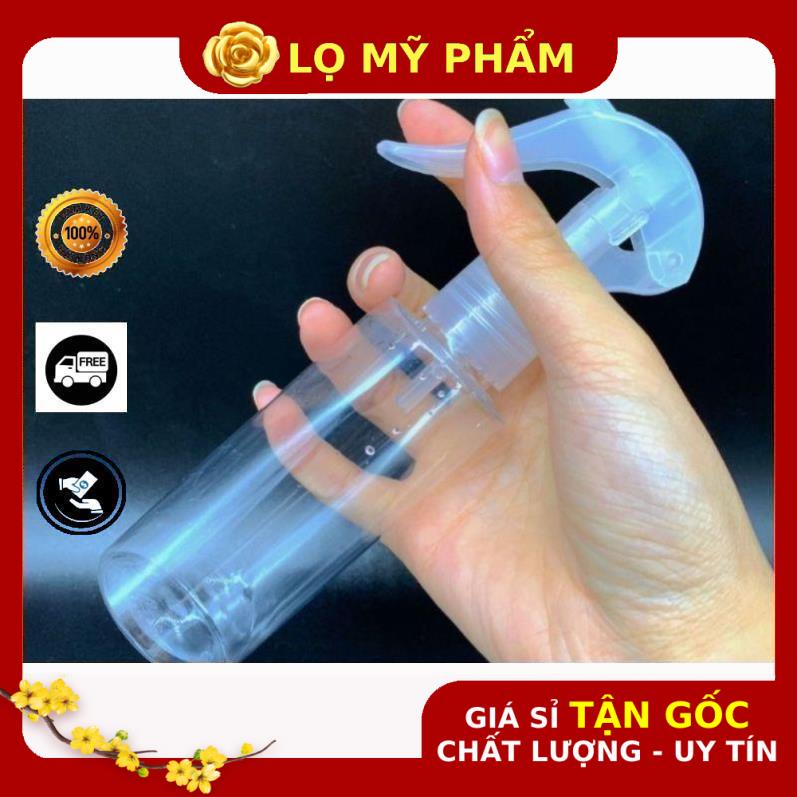 Chai Xịt Phun Sương ❤ GIÁ TỐT NHẤT ❤ Chai nhựa pet xịt Vòi chuột rỗng 100ml 150ml 200ml 250ml chiết mỹ phẩm .