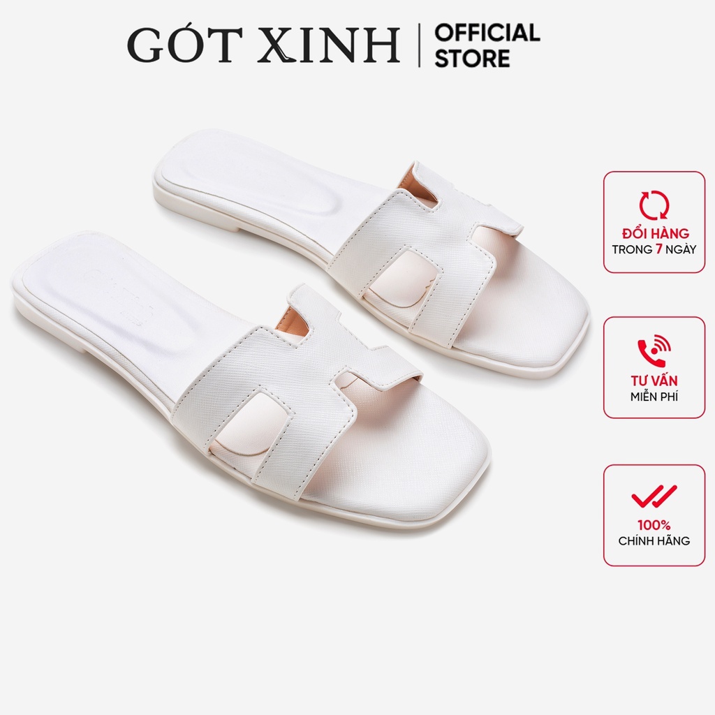 Dép nữ GÓT XINH GX158 đế bệt da mờ