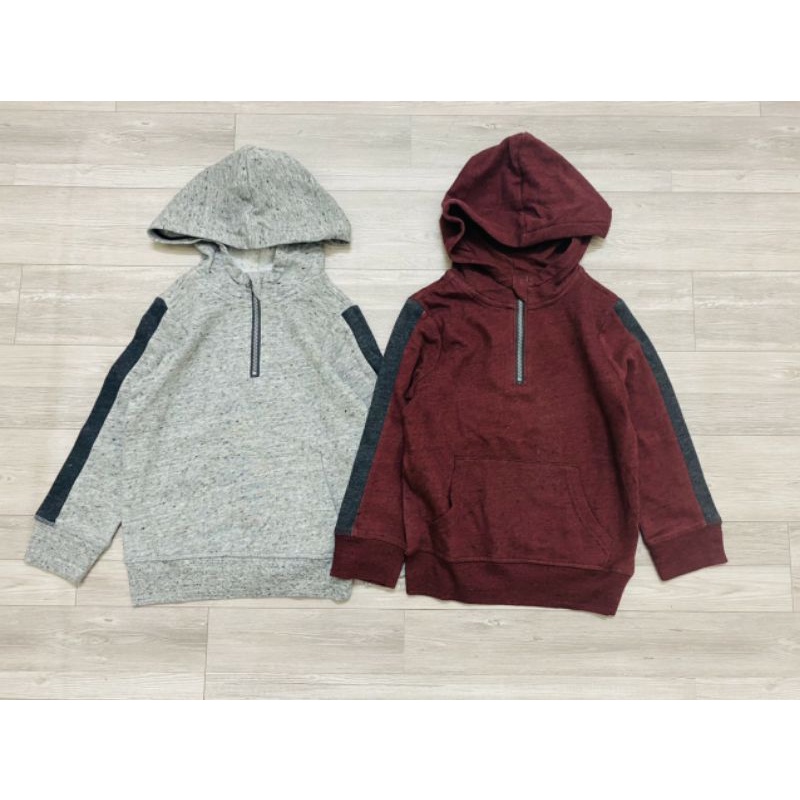 [21-33kg] Áo hoodie bé trai nỉ lót lông xuất xịn Sonoma