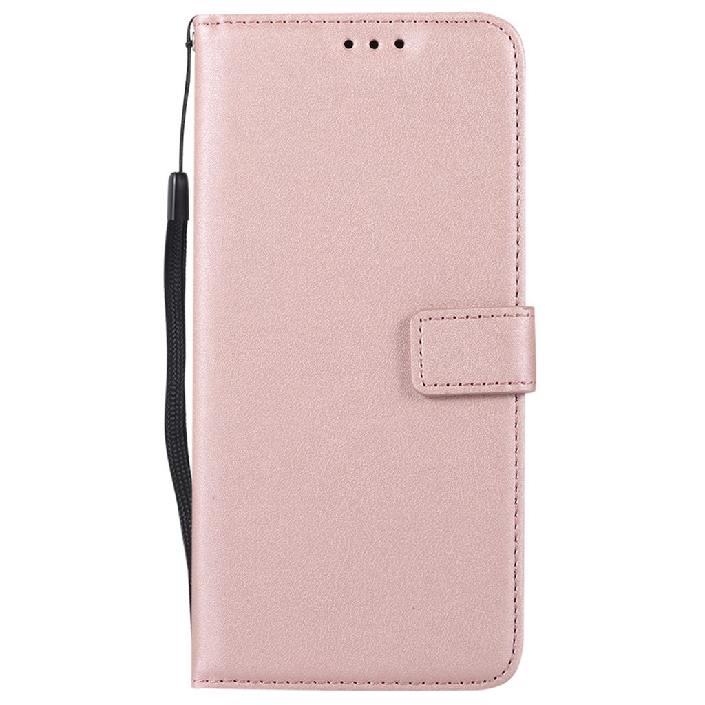 Bao da cao cấp màu trơn có ngăn để thẻ tiện dụng và dây đeo cho Samsung A5 2016 | BigBuy360 - bigbuy360.vn