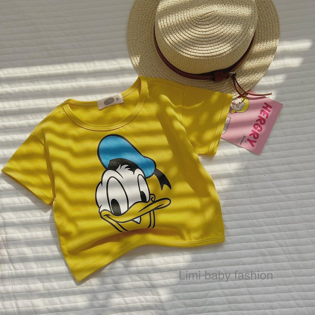 áo thun bé trai bé gái cotton chuột mickey và những người bạn Beemo Fashion