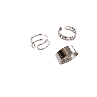 Set 1/2/3 nhẫn phong cách Hàn Quốc giản dị cho cặp đôi