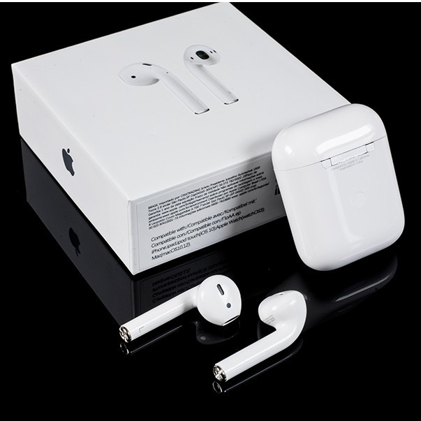 Tai Nghe Bluetooth Không Dây Nhét Tai Airpods 2 Cho Iphone Samsung - True Wireless Mini Chống Ồn, Giá Rẻ Cho Gaming