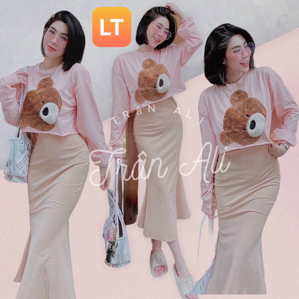 Set chân váy zip đuôi cá kèm áo croptop siêu xinh, chất liệu vải cao cấp - 𝑲𝒉𝒐 𝒔𝒊̉ 𝑺𝒂̀𝒊 𝑮𝒐̀𝒏 | BigBuy360 - bigbuy360.vn