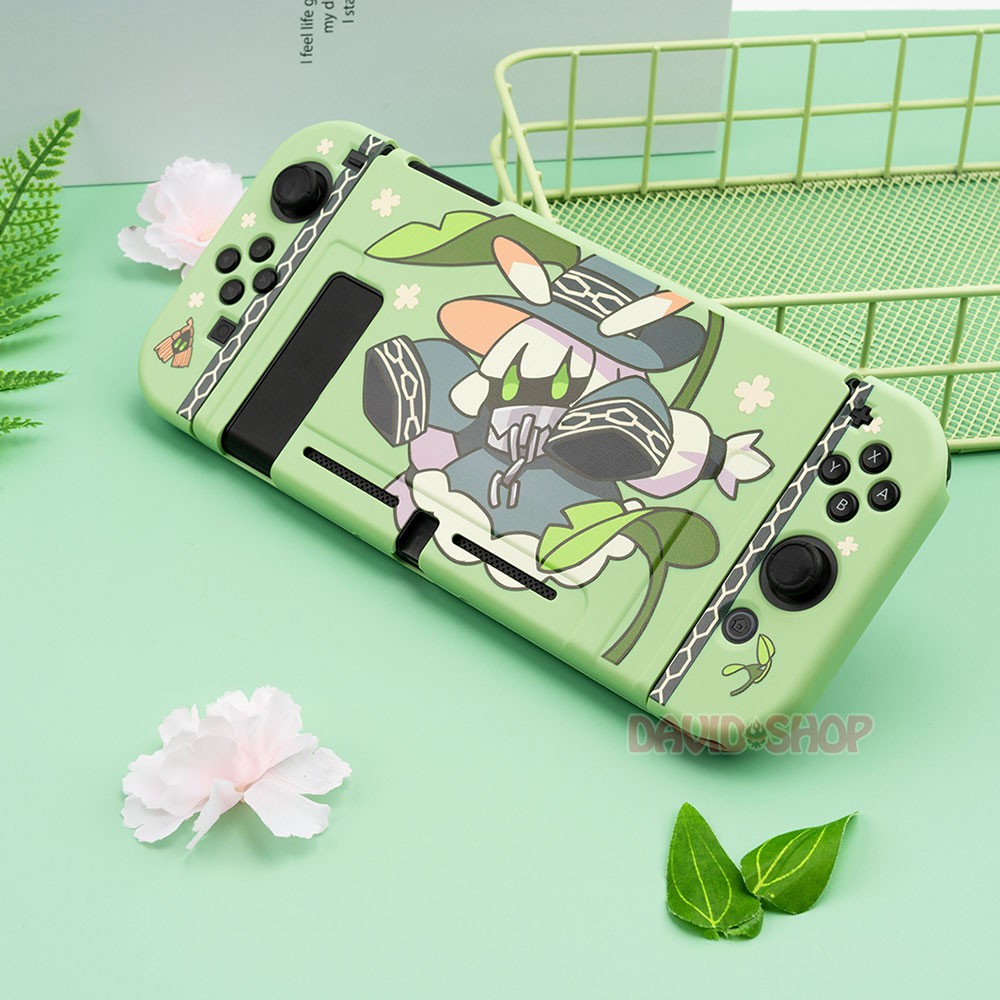 Ốp lưng + case Joy-Con chủ đề Yêu Tinh Mùa Xuân nhựa TPU dẻo cao cấp hãng Geekshare cho Nintendo Switch