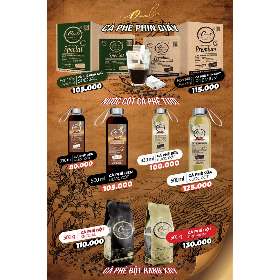 Hoả Tốc - Cà Phê nước cốt Oval Coffee pha sẵn đóng chai thuỷ tinh chất lượng đảm bảo mùa dịch | BigBuy360 - bigbuy360.vn