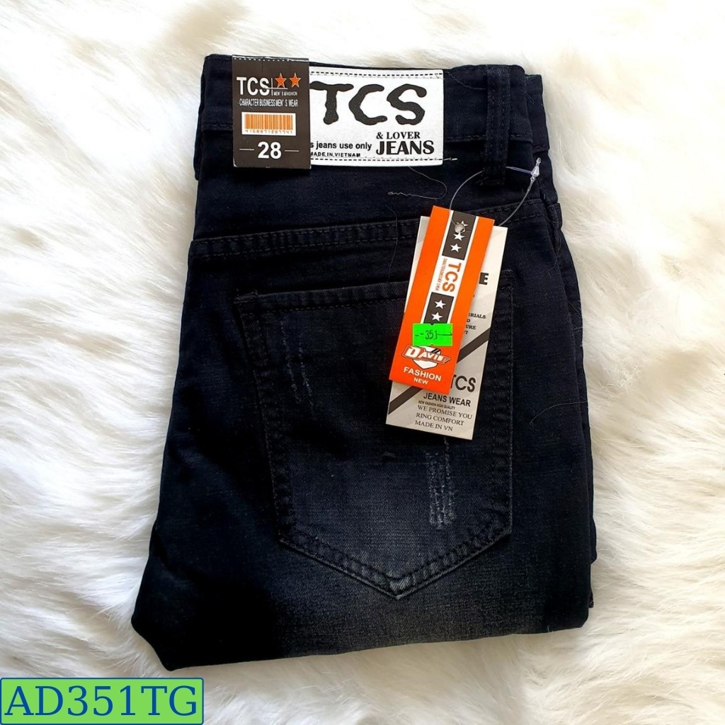 Quần Jean Nam Chất Bò AD351TG Đen JOGGER Mẫu Mới Trẻ Trung | BigBuy360 - bigbuy360.vn