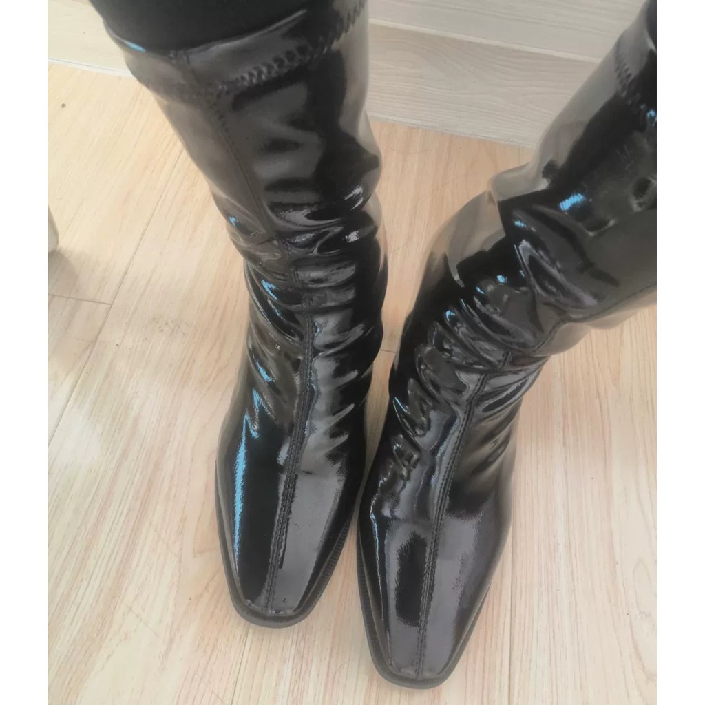 ORDER♥️Giày,Boots Da Bóng 7cm(ảnh thật)Size 35-40