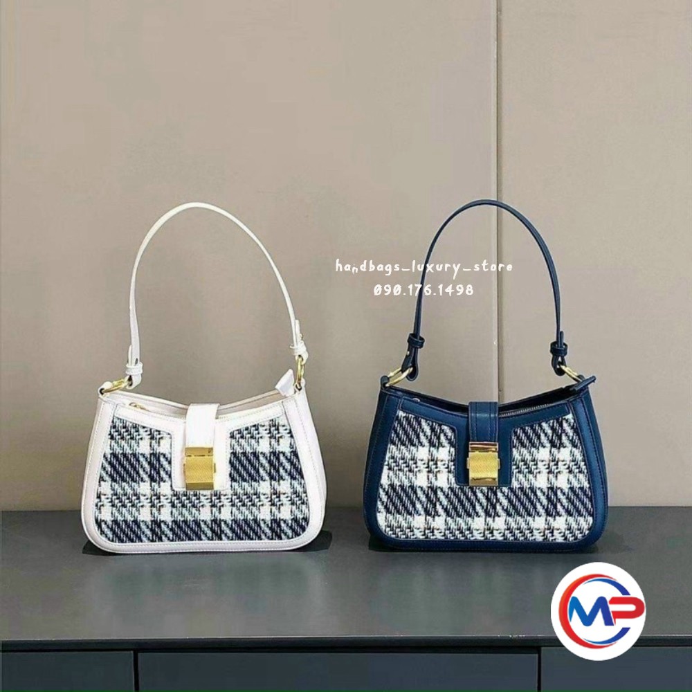 túi kẹp nách nữ khóa vuông kẻ sọc trẻ trung SỈ TOÀN QUỐC