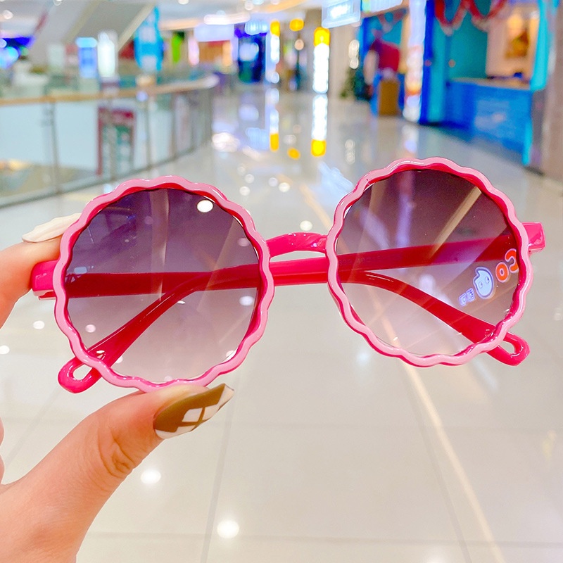 Kính Mát Phân Cực Chống Tia Cực Tím Hình Hoa Hướng Dương Dễ Thương Cho Bé