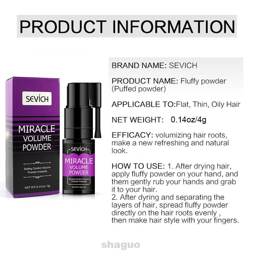 4G Oil Remove Instantly Mattifying Travel Unisex Effective Professional Hair Volume Powder