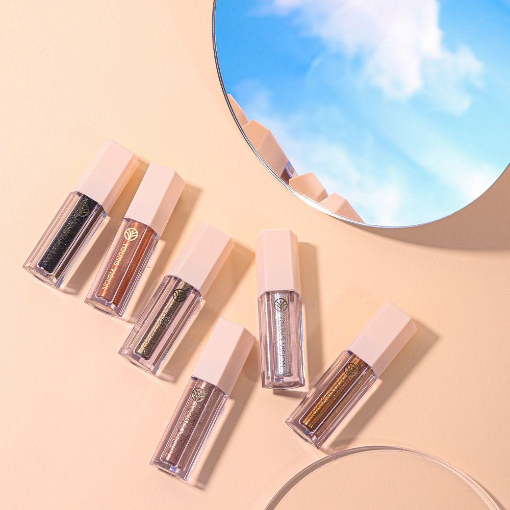 Set 6 Phấn Mắt Dạng Lỏng Ánh Nhũ Lấp Lánh Bền Màu Dài Lâu