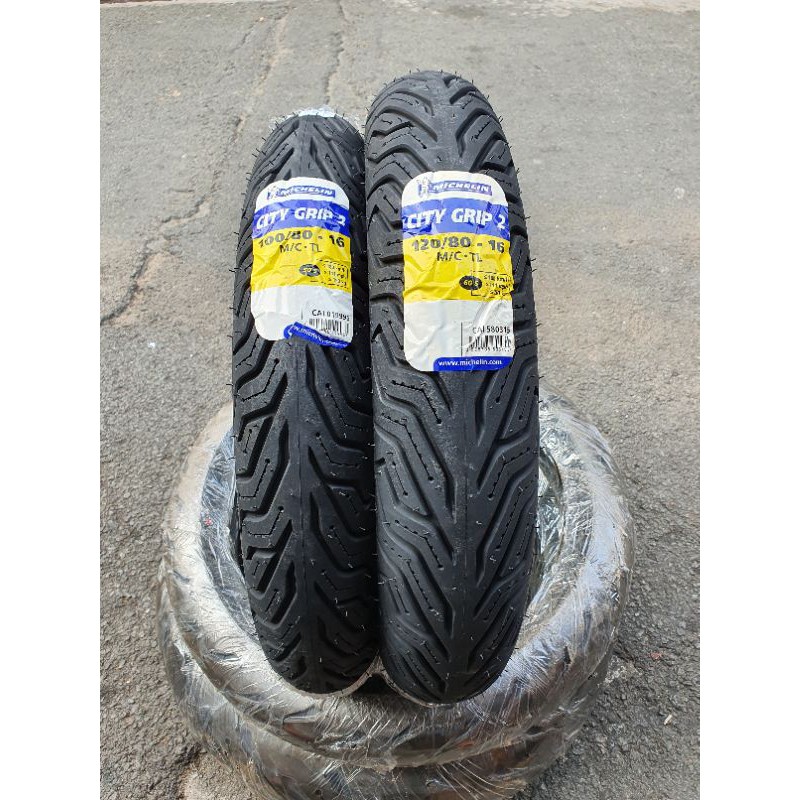 Vỏ lốp xe Michelin City Grip 2 hàng Châu Âu (Serbia). Bánh sau 120/80-16 cho SH125 150.