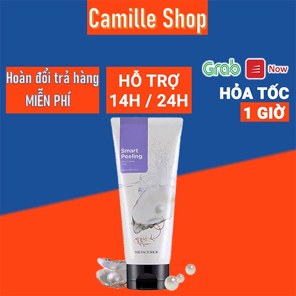 (Siêu Khuyến Mãi) Tẩy tế bào chết ngọc trai The Face Shop Smart White Jewel Peeling 120ml