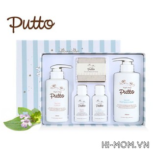Bộ sản phẩm tắm rửa và dưỡng da trẻ em PUTTO Secret Shampoo & Bath, Secret Lotion, Secret Soothing Gel, Hàn Quốc