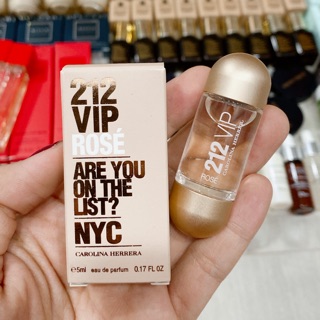 Nước hoa carolina herrera 212 vip rose edp 5ml minisize