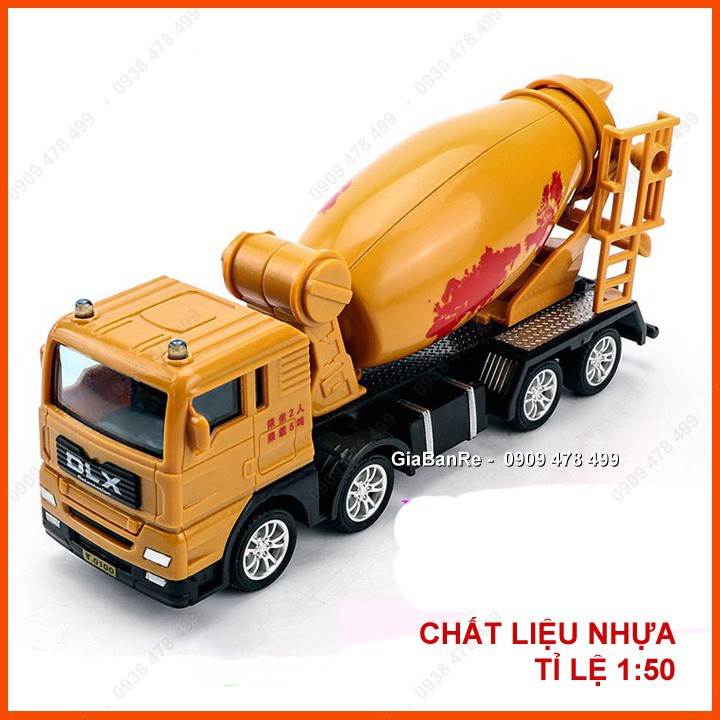 MÔ HÌNH NHỰA TỈ LỆ 1:50 - XE TẢI BÊ TÔNG HOẶC XE CẨU - 9973.5