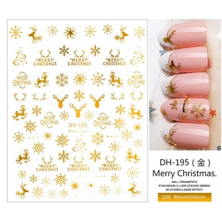 sticker dán móng noel 1