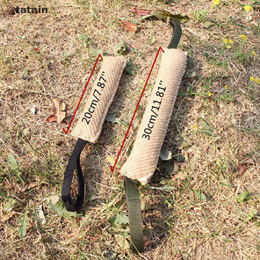 [TAT] Handles Jute Police Young Dog Bite Tug Play Toy Pet Training Chewing Arm Sleeve CVX