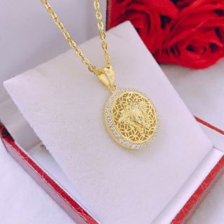Dây chuyền Versace  bạc xi vàng