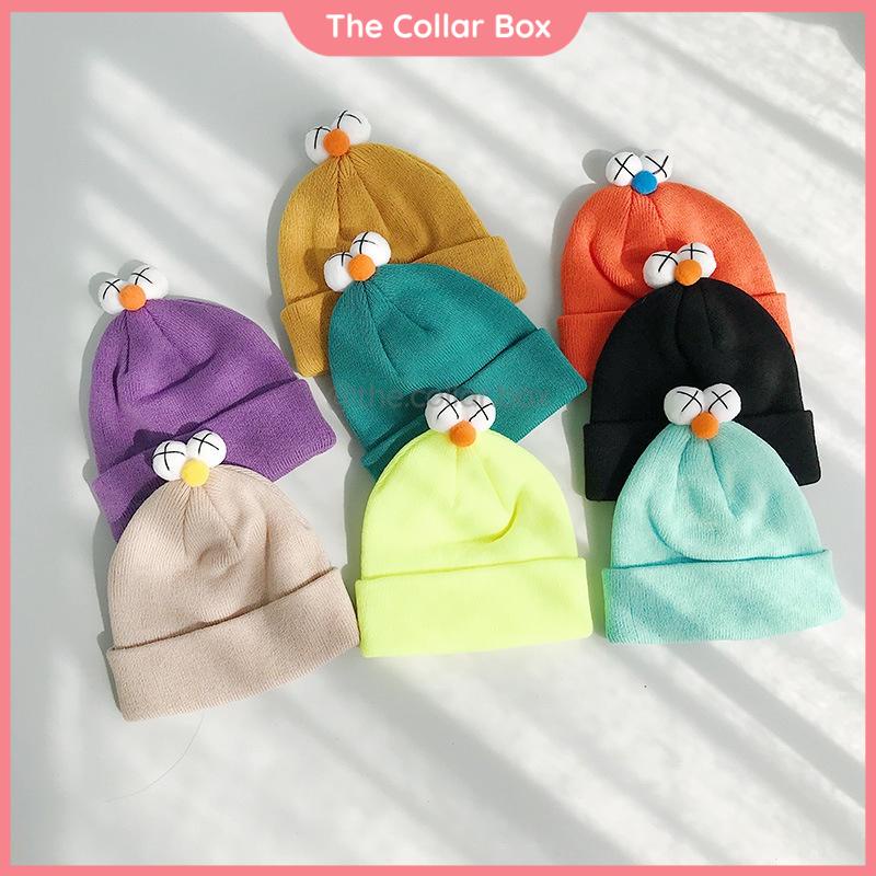 Mũ nón len thu đông phong cách ulzzang xinh xắn có dãn tốt