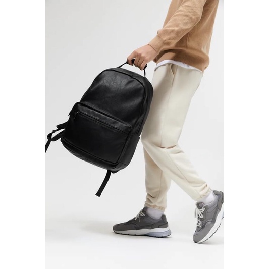 TINUONGSHOP - Ba lô laptop Zaria Leather Backpack - black