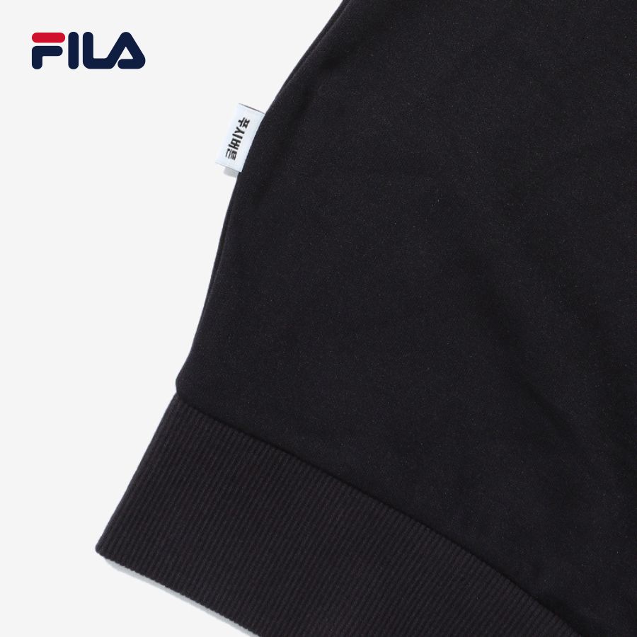 Áo khoác hoodie không nón unisex Fila X Pushbutton 110Y - FS2POD3P01X-BLK