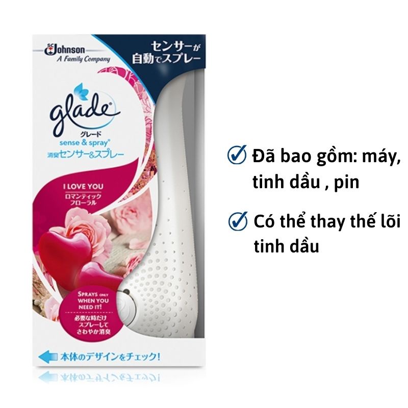 Máy xịt thơm phòng cảm biến Glade nội địa Nhật