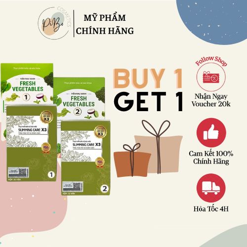 Trà Thảo Mộc Giảm Cân SLIMMING CARE X3 [Tặng Kèm VIÊN RAU XANH/ VIÊN GẠO LỨT]