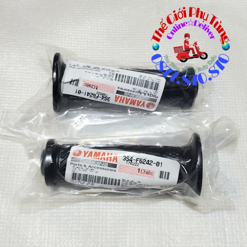 Cao su tay lái - bao tay Sirius zin chính hãng Yamaha Việt Nam - 3S4-F6242-01 /3S4-F6241-01 /3S4-F6240-01