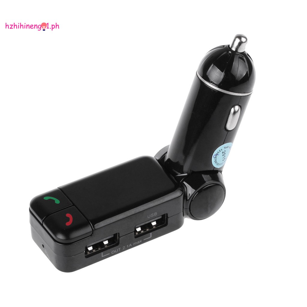 HZN01 Wireless LCD Bluetooth Car FM Transmitter Kit MP3 Music Player USB Charger Support Handsfree for iPhone 6 Plus 5S Samsung