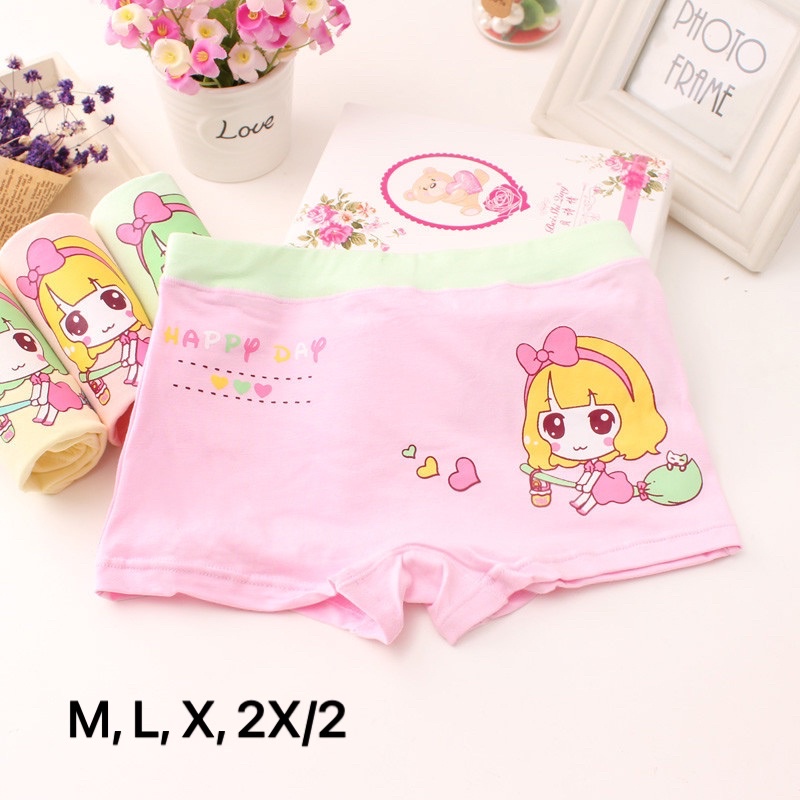 Quần chip đùi 1set 4cái 4màu mã QR004