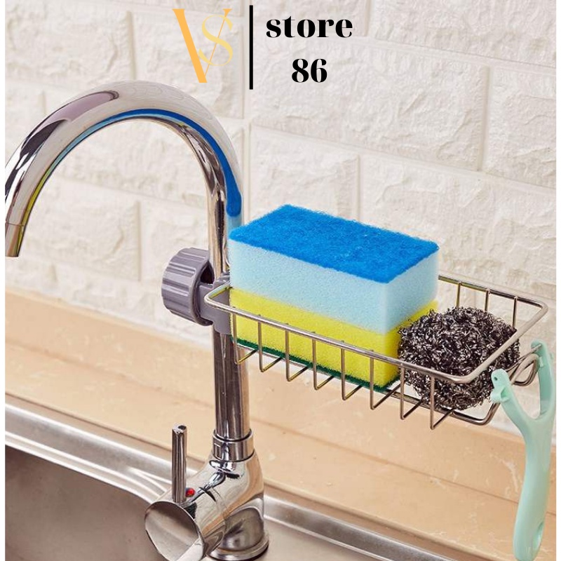 Khay Giả Inox Để Đồ Bồn Rửa Chén, Khay Inox Gắn Vòi Rữa Chén Rửa Chén Gắn Vòi Rửa Bát Cực HOT