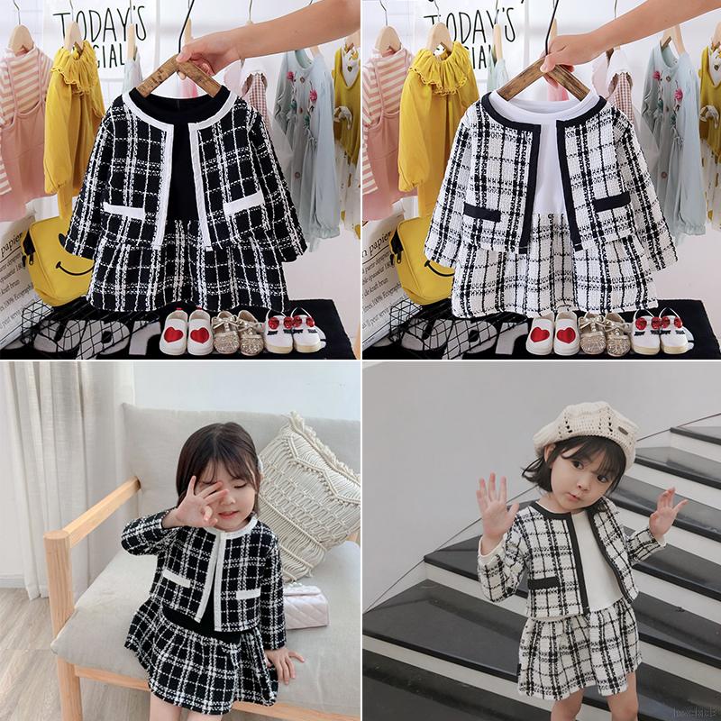 Set 2 váy công chúa phong cách Hàn Quốc có hương thơm kèm áo Jacket cho bé gái từ 0-3 tuổi