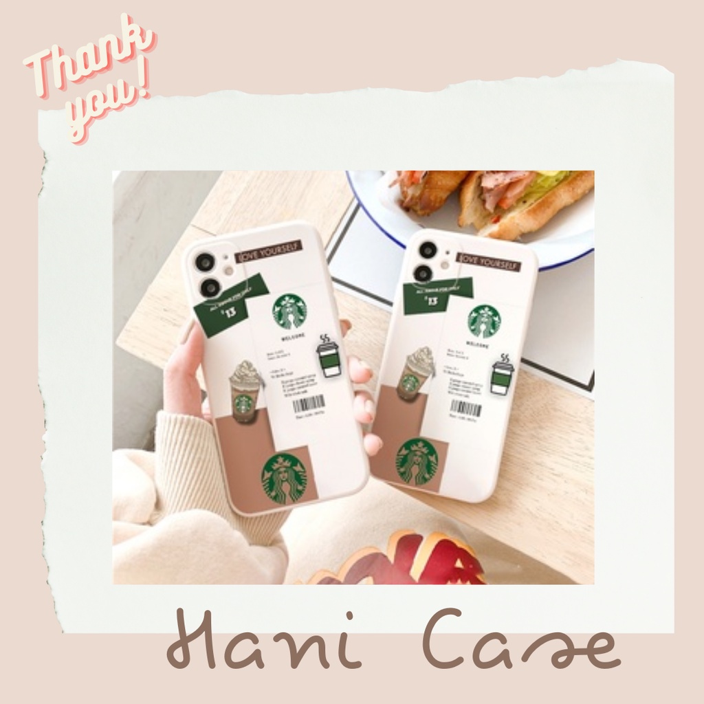 Ốp lưng iphone Starbucks cạnh vuông 6/6plus/6s/6splus/7/7plus/8/8plus/x/xr/xs/11/12/13/pro/max E52
