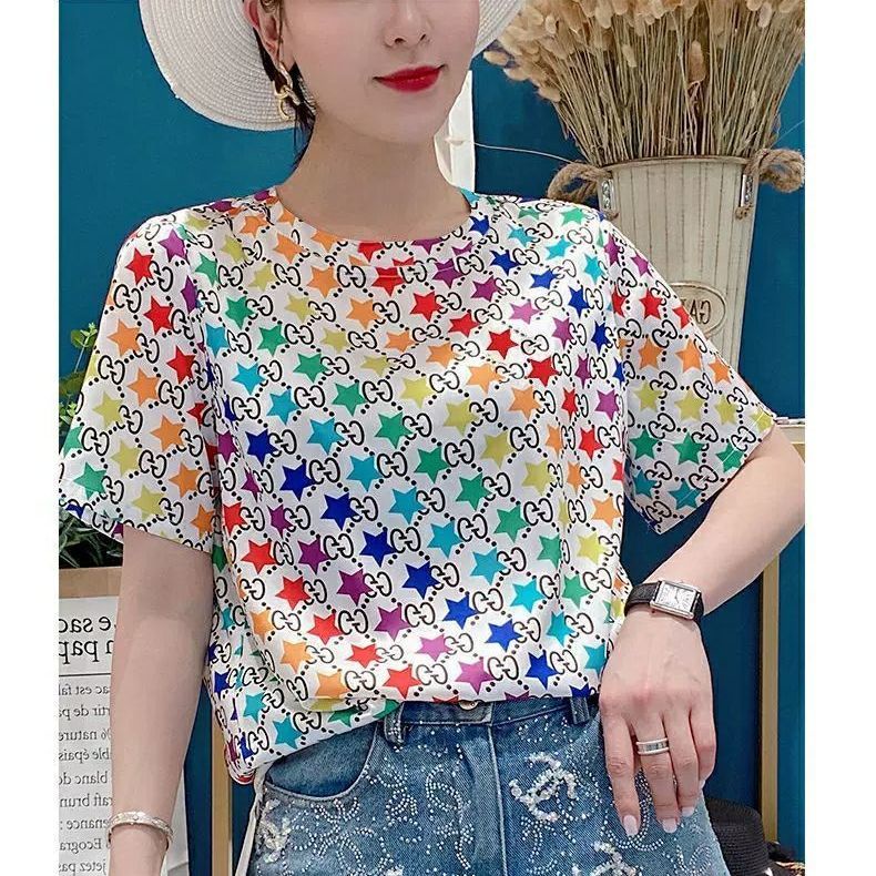 Áo thun tay ngắn dáng rộng thời trang mùa hè dành cho nữ